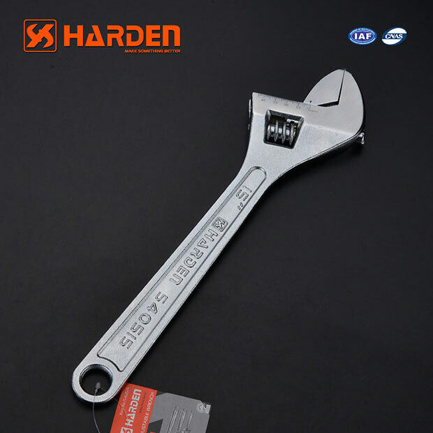 Harden 15inch / 375mm Adjustable Shifter Wrench Shifting Spanner Forged Steel