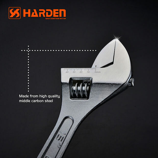 Harden 15inch / 375mm Adjustable Shifter Wrench Shifting Spanner Forged Steel