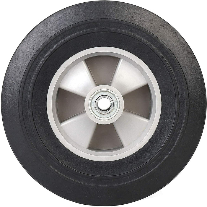 4x 10" Solid Trolley Wheels 4.10 / 3.50-4 16mm Bore Wheelbarrow Flat Free Tyre