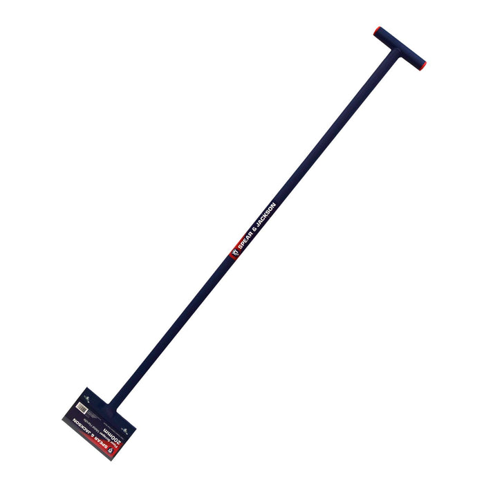 SPEAR & JACKSON 1350mm Long Handle Floor Scraper Wide Easy Grip Handle Flooring - FISHER DISCOUNT