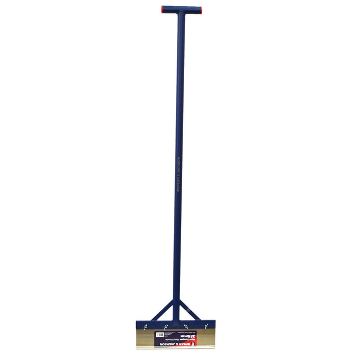 SPEAR & JACKSON 1350mm Long Handle Floor Scraper Wide Easy Grip Handle Flooring - FISHER DISCOUNT