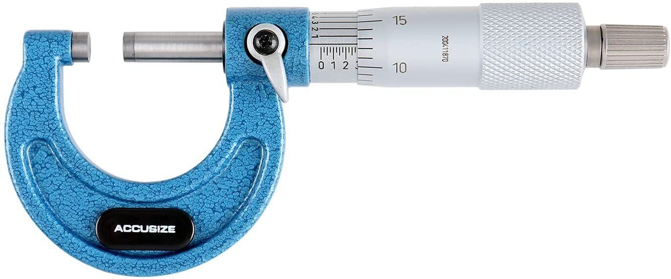 MAXI-GEAR 3PC Outside Micrometer Set with CASE Made in Taiwan 0 – 75 mm