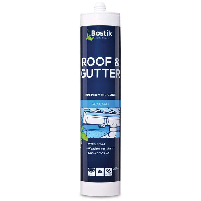 5 x Impact-A Bostik  300ml Roof and Gutter Silicone Sealant - Grey