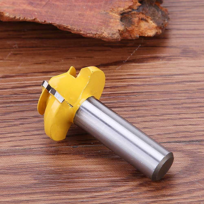 1/4" Shank12.7mm  45 Degree Router Bit Lock Miter Slotted Milling Cutter Tool