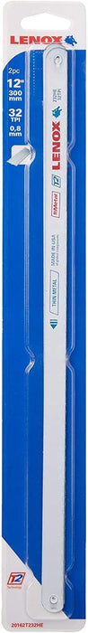 LENOX Tool 12" 300mm Hacksaw Blades Bi-metal Steel 18TPI Bendable MADE IN USA
