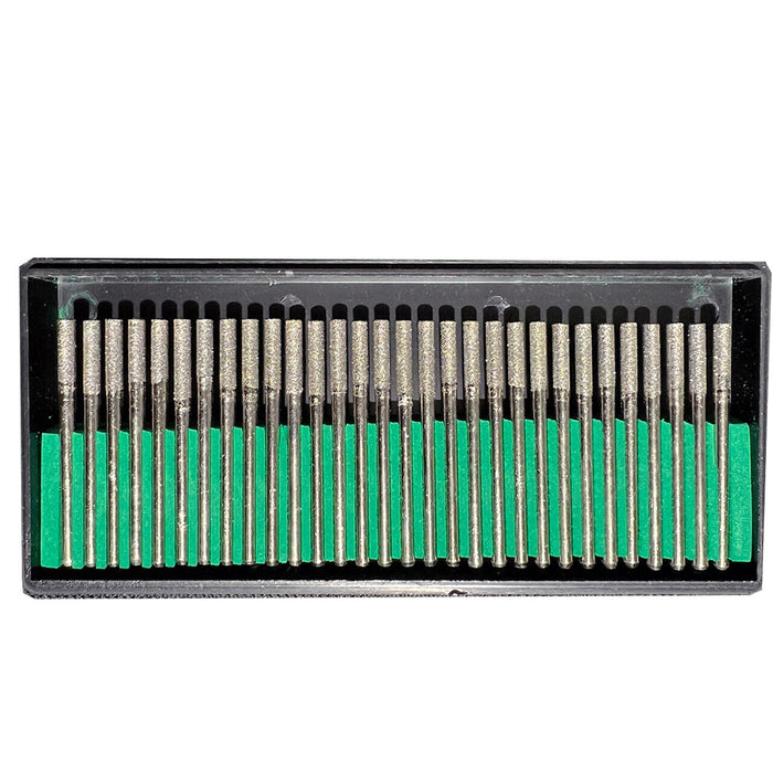 30pc Diamond Rotary Dremel Burr Drill Engraving Bits Set For Plastic Tiles Brick