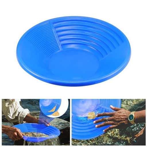 Plastic Gold Pan Panning 38.5cm Geological Black Prospecting Sifting Kit - FISHER DISCOUNT