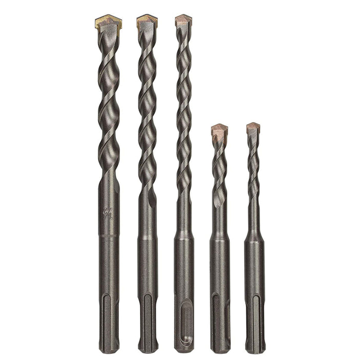 5 PCS Carbide Tip SDS PLUS BIT HAMMMER MASONRY DRILL BITS TOOL SET 5,6,6,8,10mm