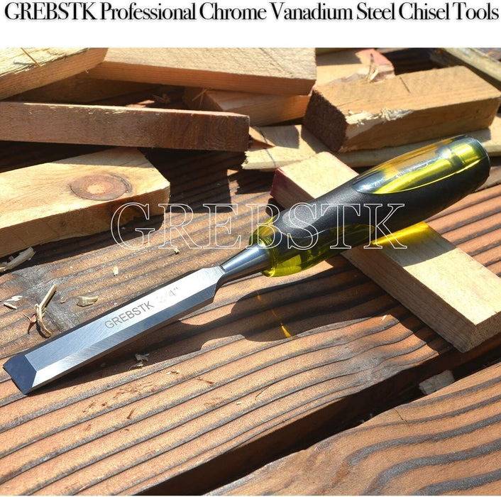 3 PCs Heavy Duty 12MM,19MM,25MM Long Blade Wood Chisel Chisels Set