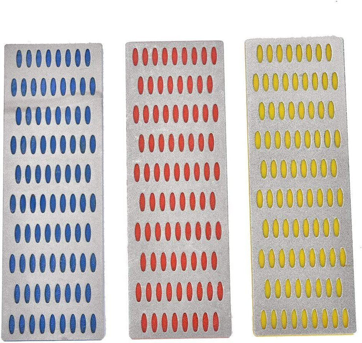 3pc Diamond Sharpening Honing Whetstone Stone Chisel Knife Sharpener Hand Tools