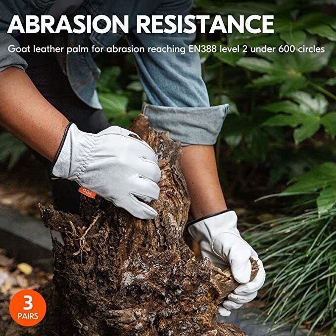 Leather Riggers Gloves Premium Full Grain Cow General Purpose Work Driver Glove