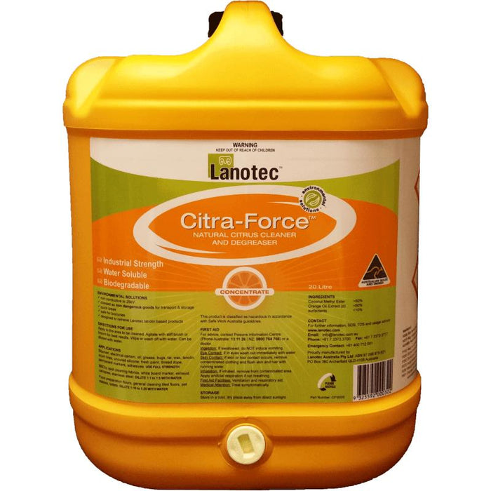 LANOTEC Citra Force Citrus Cleaner Degreaser Industrial Concentrate 400g/5L/20L