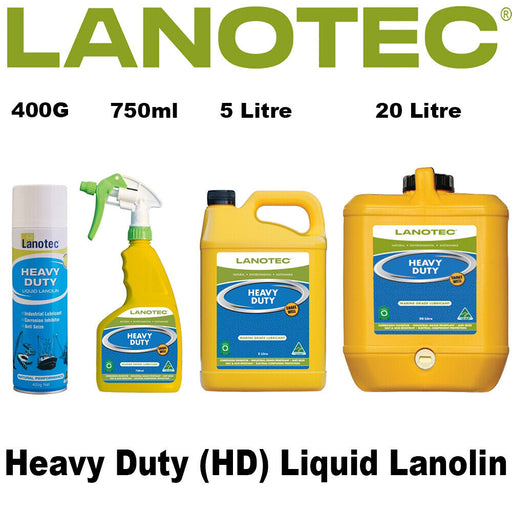 LANOTEC HEAVY DUTY LIQUID LANOLIN - HD -300g/750mmL/5 LITRE/20 LITRE - FISHER DISCOUNT