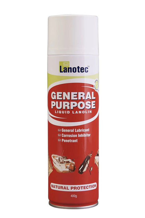 Lanotec General Purpose Liquid Lanolin Lubricant Clean Penetrant Spray 400g x 3