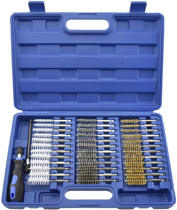 38PCS Industrial Wire 1/4" Hex Shank Brush Set Extendable Stainless Steel