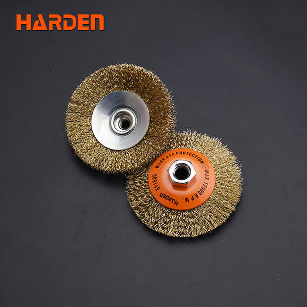 HARDEN 100mm 4 Angle Grinder Rust Dirt Polish Wire Brush Bevel Wheel AU STOCK - FISHER DISCOUNT