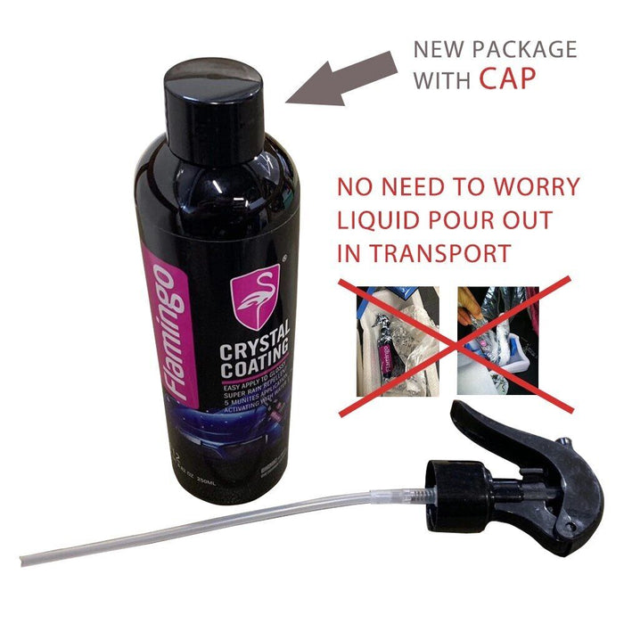 Flamingo Crystal Coating Car Paint Protection 250ml Easy Spray On Formula Wax