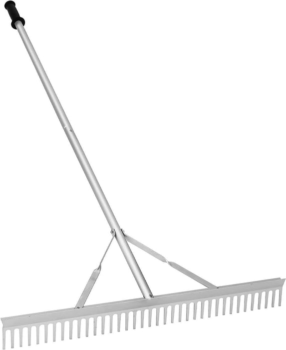 FORCE PRO 24T Garden Rake  Lightweight Aluminium Landscapers 1700mmL Handle