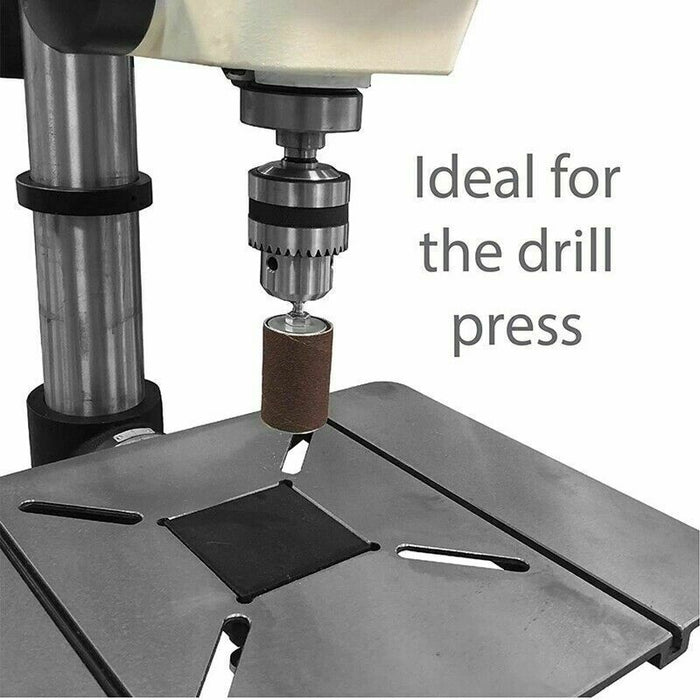 26 Pc Sanding Drum Kit Rubber Drums 1/2”, 3/4”, 1”, 1-1/2”, 2” Fine 120 grit Coa