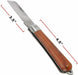 Stainless Steel Electrician Folding Cable Knife Wire Cut Curved Hawk Bill Blade - FISHER DISCOUNT