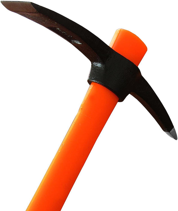 MINI PICK END MATTOCKS WITH FIBREGLASS HANDLE X 2  - DROP FORGED STEEL HEAD