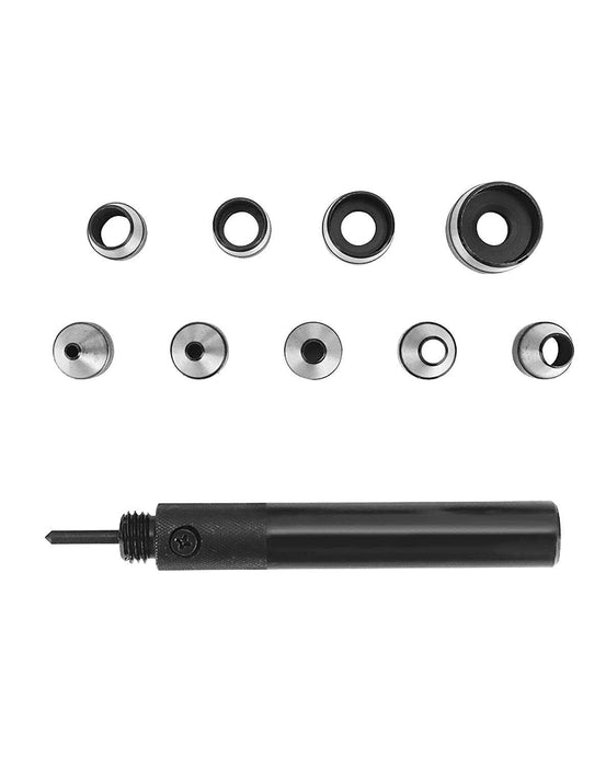 WAD HOLLOW PUNCH SET -1 0 PIECE - SIZES 5 - 32mm. Heat Treated Carbon Steel