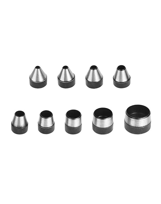 WAD HOLLOW PUNCH SET -1 0 PIECE - SIZES 5 - 32mm. Heat Treated Carbon Steel