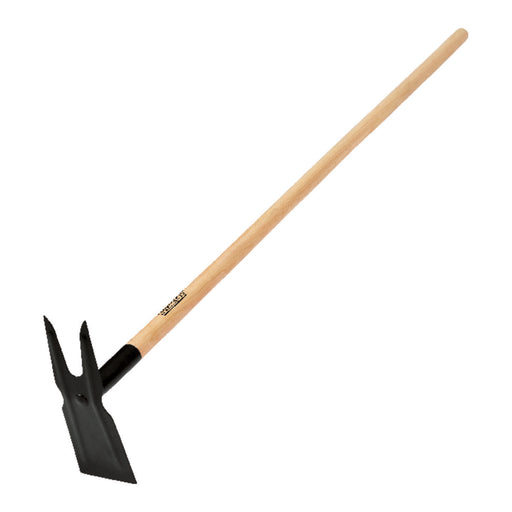 550g Garden Hoe 2 Prong Long 1300mm Handle Cultivator Seeding Weeding Tool - FISHER DISCOUNT