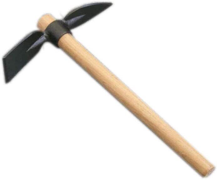 550g Double Headed Round Hoe & Mattock - 1300mm Hardwood Handle AU STOCK