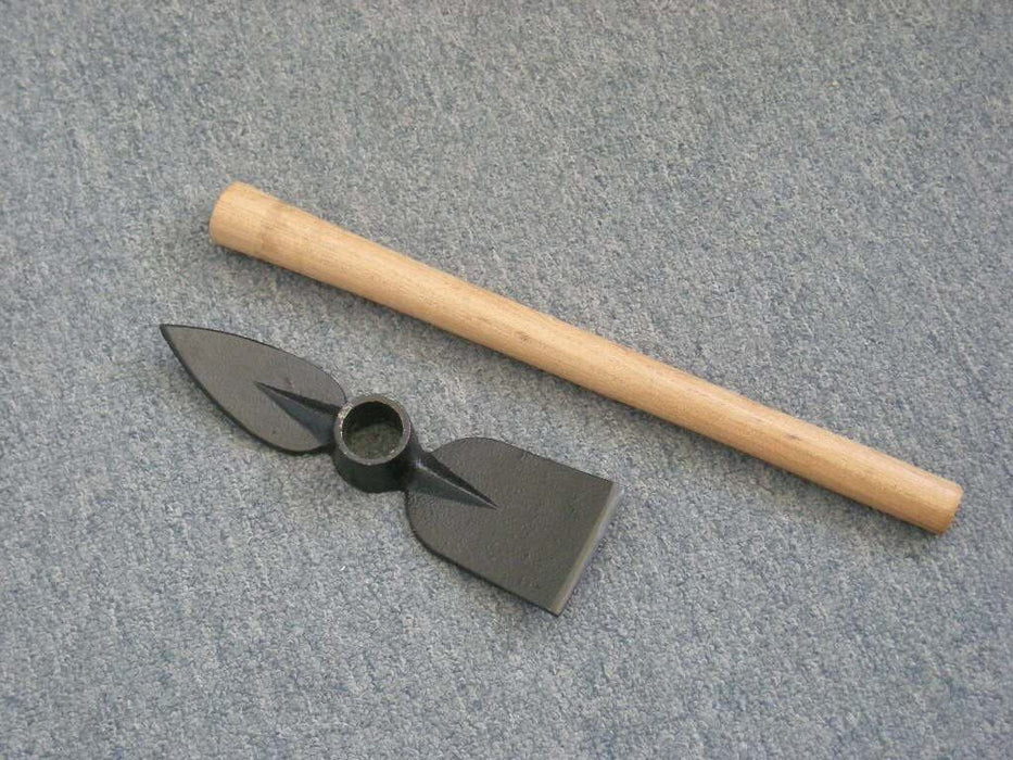 550g Double Headed Round Hoe & Mattock - 1300mm Hardwood Handle AU STOCK