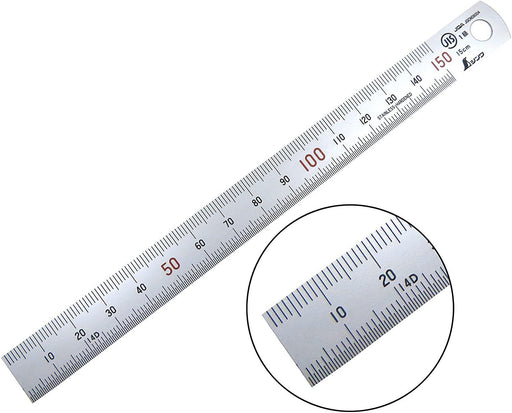 150/300/600/1000mm stainless steel measuring ruler scale double sided metric - FISHER DISCOUNT