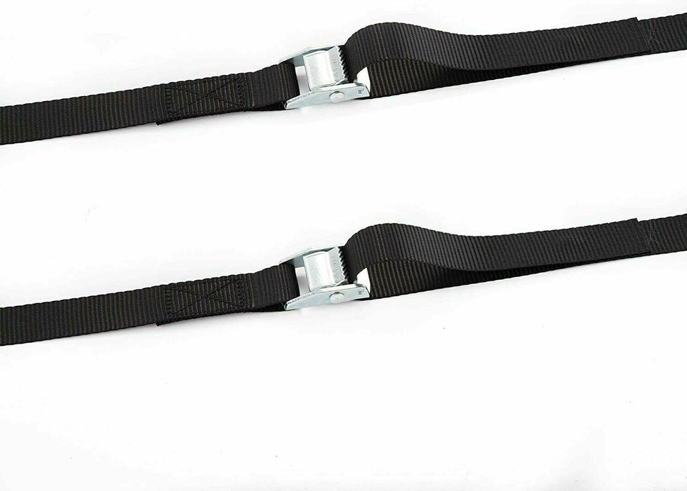 4PC Tie Down Strap Buckle Cargo Ratchet Lugga Roof Rack Lashing Rope 2mx25mm - FISHER DISCOUNT