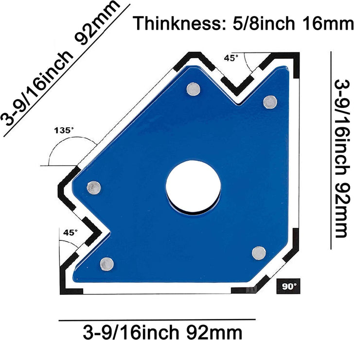 2Pack 25Lbs Strength Strong Welding Magnetic Arrow Holder Welding Magnets Clamp