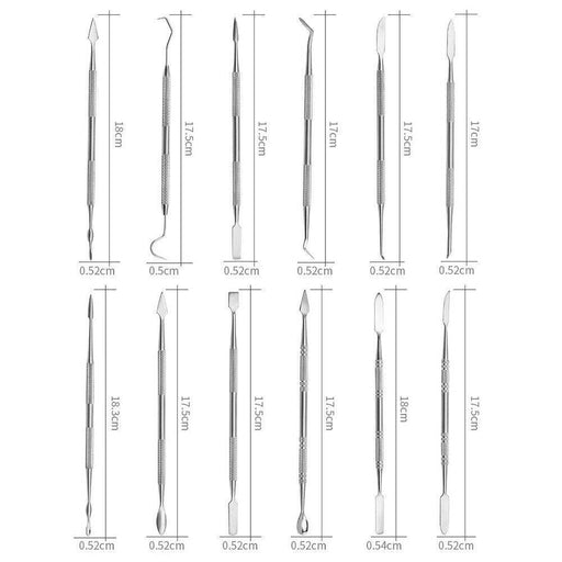 12X Clay Sculpting Set Wax Carving Tool Stainless Steel Polymer Pottery Modeling - FISHER DISCOUNT