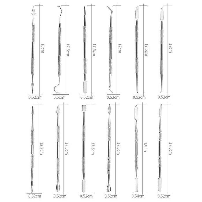 12X Clay Sculpting Set Wax Carving Tool Stainless Steel Polymer Pottery Modeling - FISHER DISCOUNT