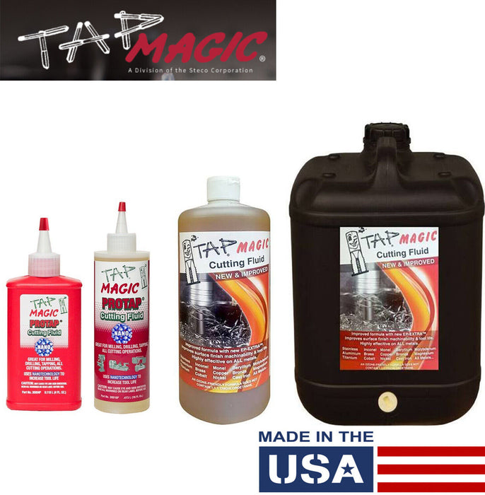 Tap magic Cutting FLUID Oil Option: 4/12/16/oz &5/25Litre Made in USA - FISHER DISCOUNT