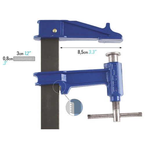 PISTON Heavy Duty Woodworking Cast Iron Jaws F clamp Quick Release Clamps Bar