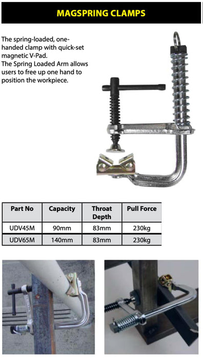 StrongHand MagSpring Utility Clamp Large Welding Clamp MIG TIG ARC 90/140MM