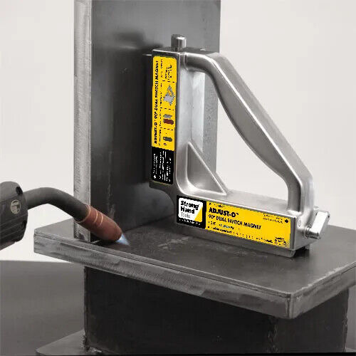 Strong Hand Tools Adjust-O 90 deg Dual Switch Welding Magnet Square - MS2-80 - FISHER DISCOUNT