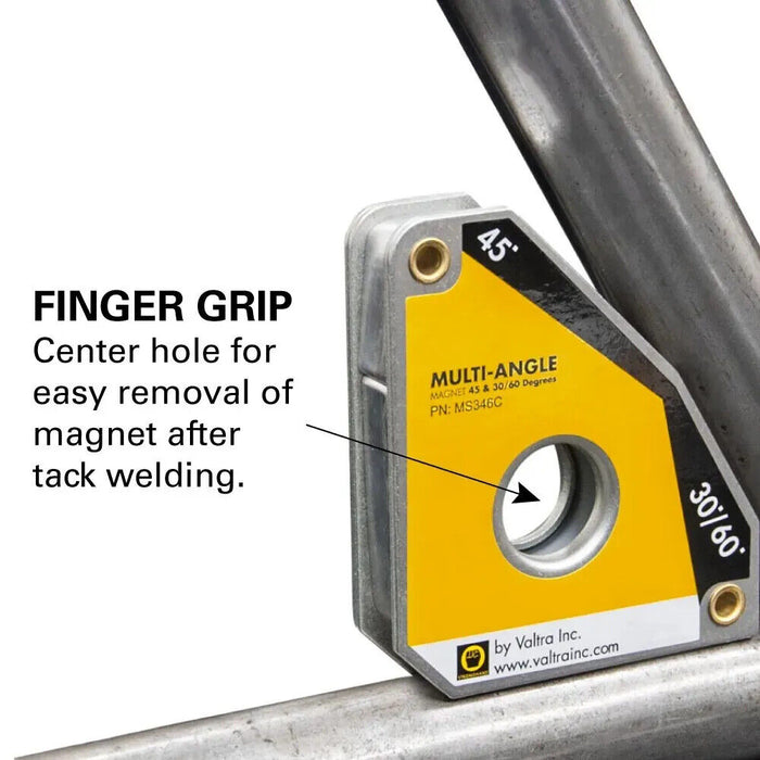 6x Strong Hand Multi-Angle Magnet 30° 60° 45° & 90° Degree - 40kg Pull Forc