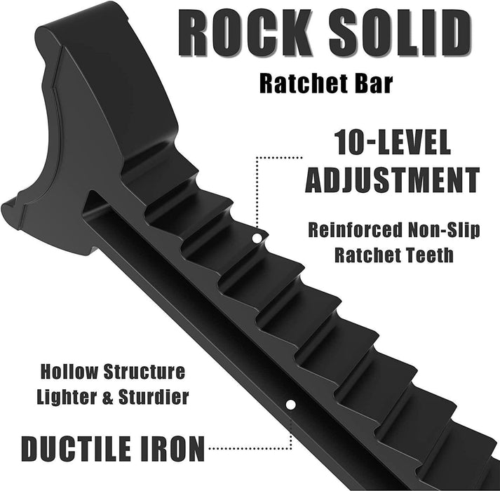 2Pcs Car Jack Stand 4 Ton 4000Kg Adjustable Heavy Duty Lift Hoist Steel Ratchet