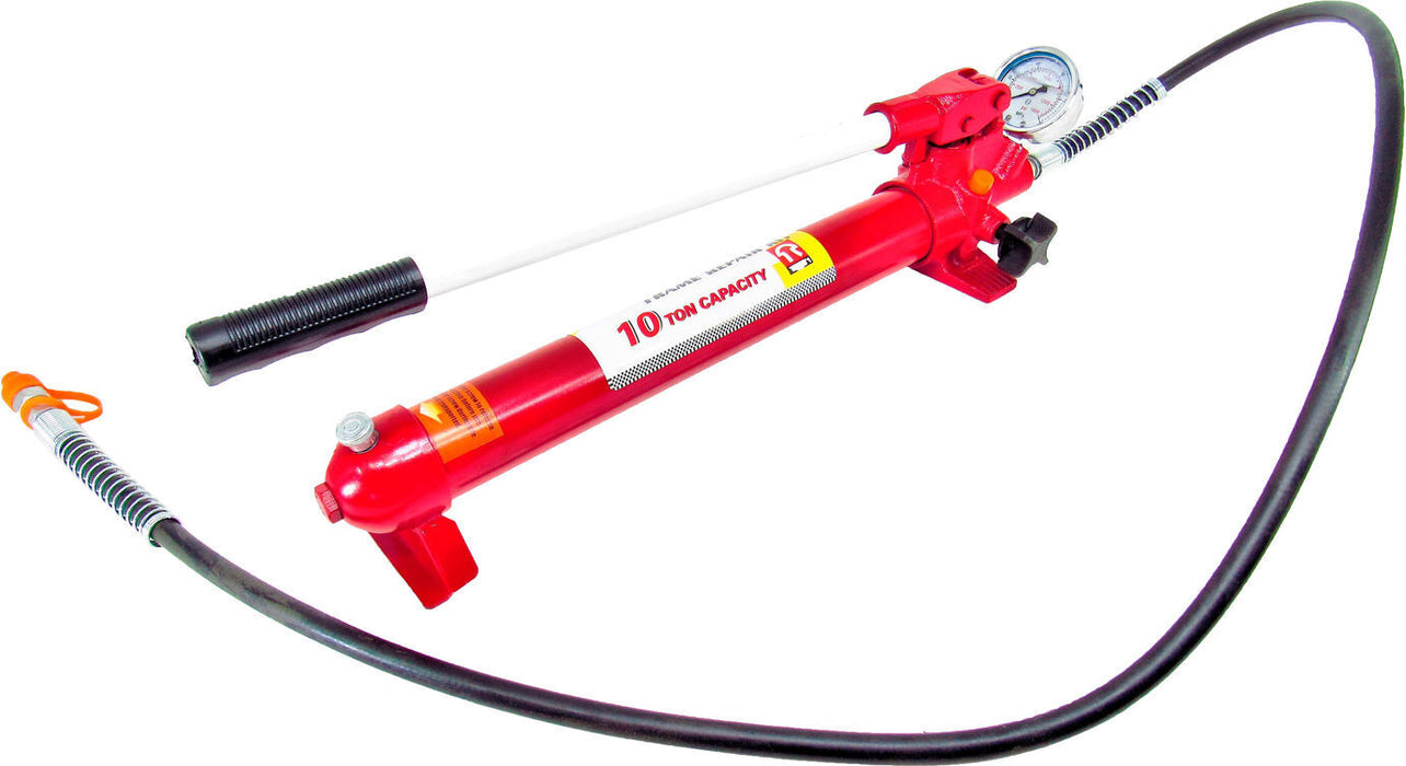Big Red10 TON PORTA POWER PUMP&HOSE HYDRAULIC RAM PUMP BODY REPAIR KIT PUMP HOSE