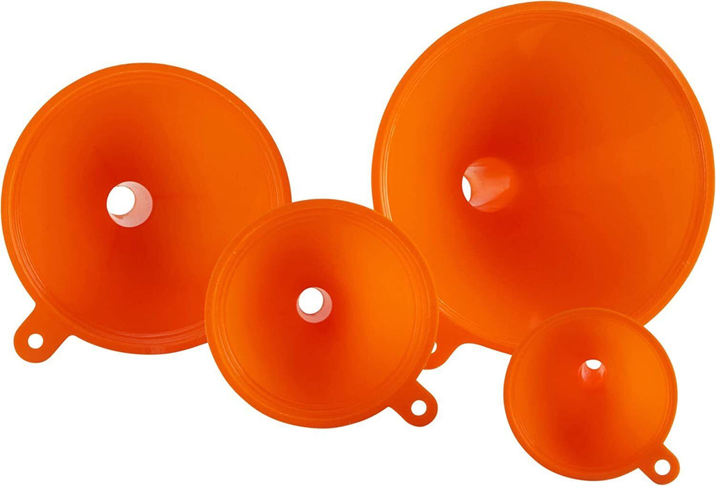 Plastic Funnel Set Small Medium Large Variety Liquid Kitchen Tool 150/200/300mm