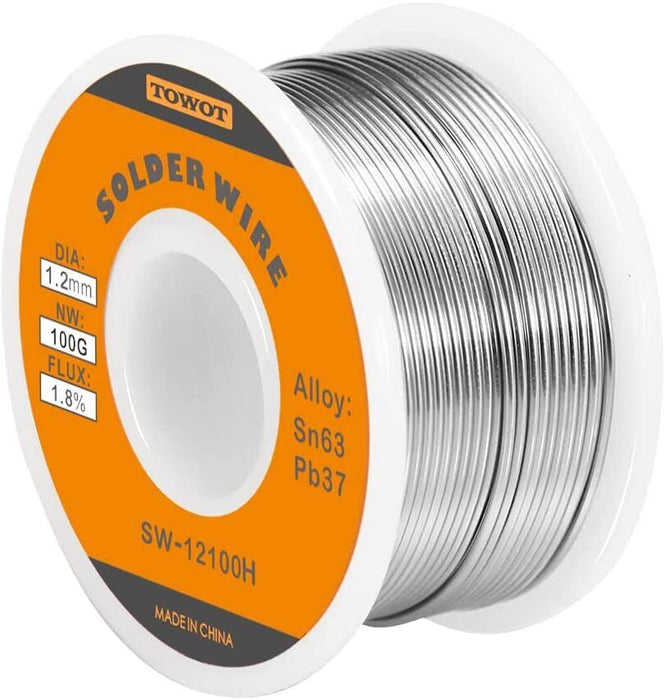 100g Tin Lead Rosin Core Flux Solder Wire 63/37 Soldering Reel 1.2mm