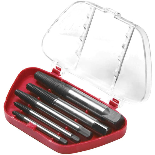 5PC EZY OUT Screw Extractor Set Easy Outs Broken Screw Remover Set - FISHER DISCOUNT
