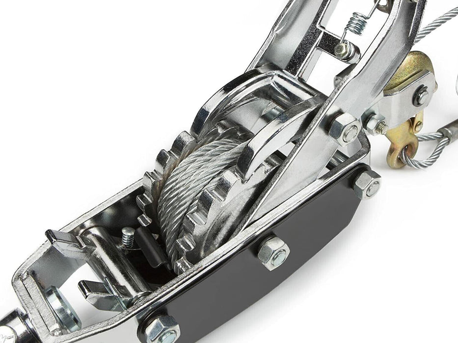 4 Tonne Hand Winch Puller 2 Hooks 4x4 4WD Trailer Car Truck Comealong Hoist Tool