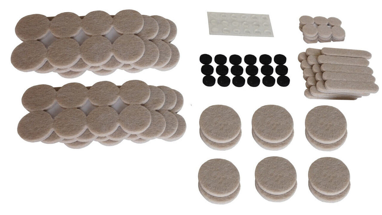 200pc Felt Pad Set Furniture Floor Protector Pads Set Self Adhesive DIY