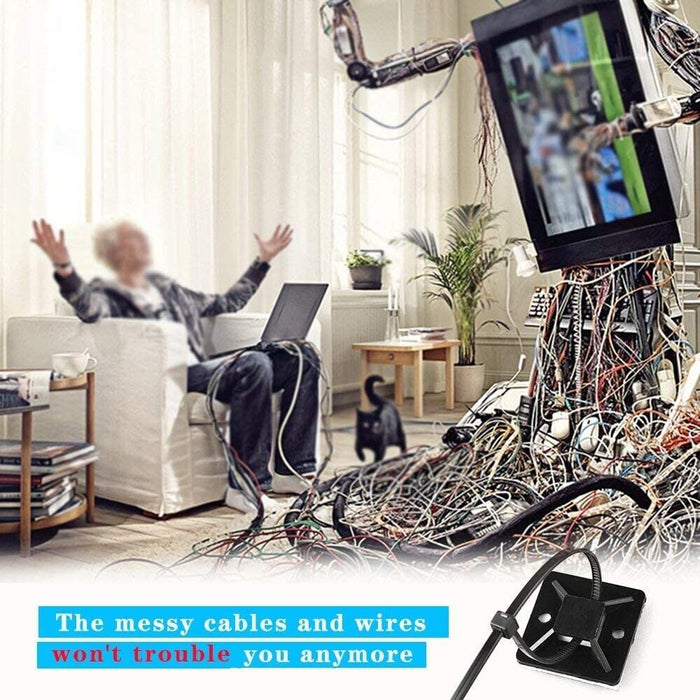 300pc Cable Ties Zip Ties Nylon UV Stabilised Black Cable Tie 3 SIZE AU STOCK