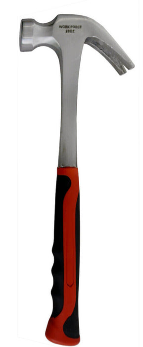 Claw Hammer Steel Handle Heavy Duty All Purpose Soft Grip Strong DIY 560g 20oz