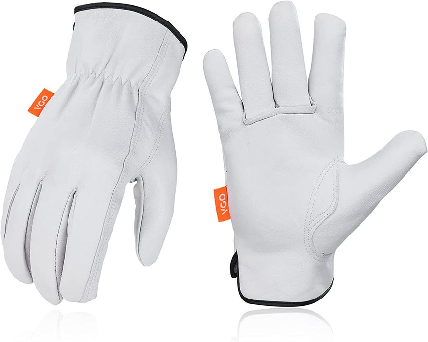 2PC Leather Riggers Gloves Premium Full Grain Cow General Purpose Glove S M L XL